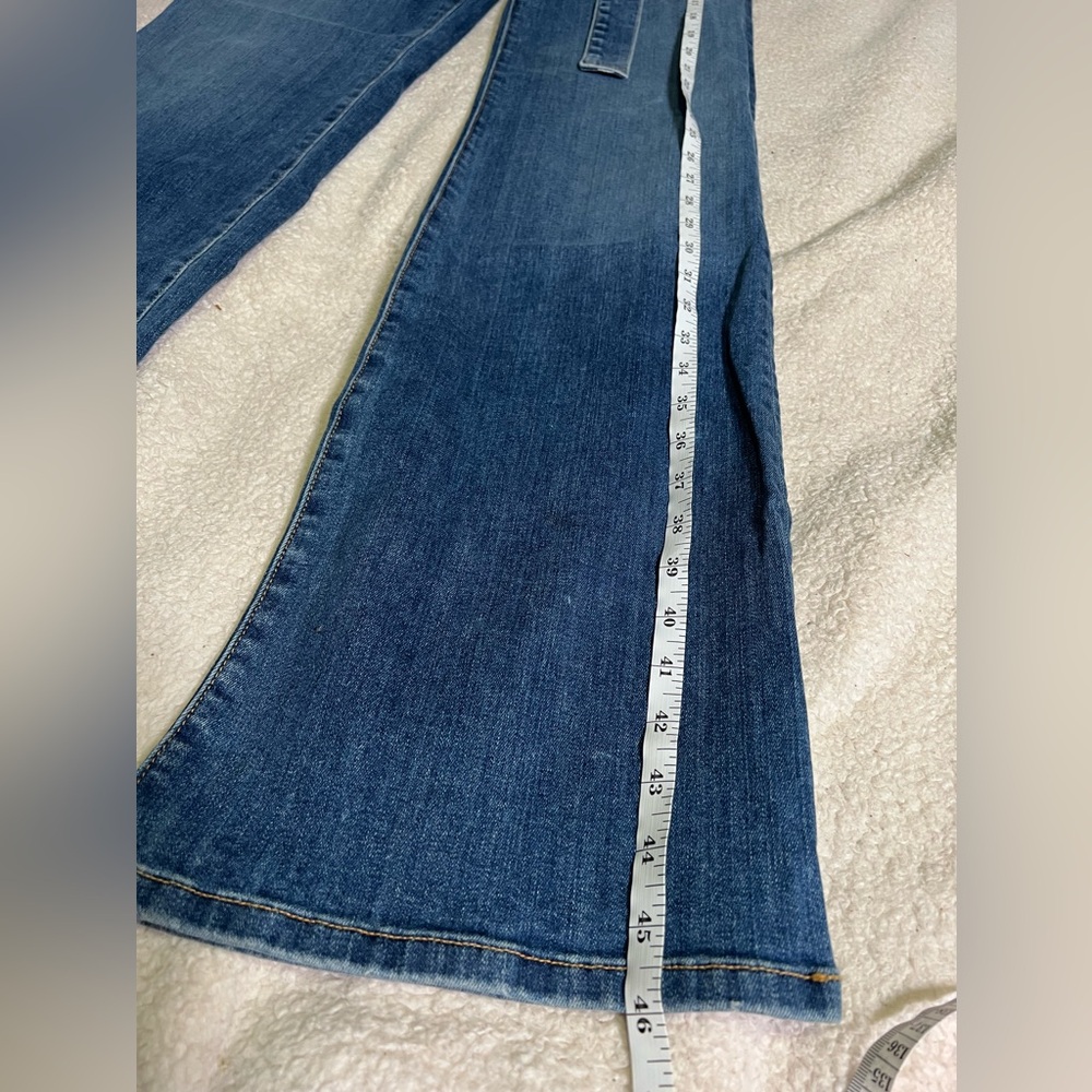 Veronica Beard Rosanna Corset Wide Leg Jeans 25/0 - Picture 6 of 16